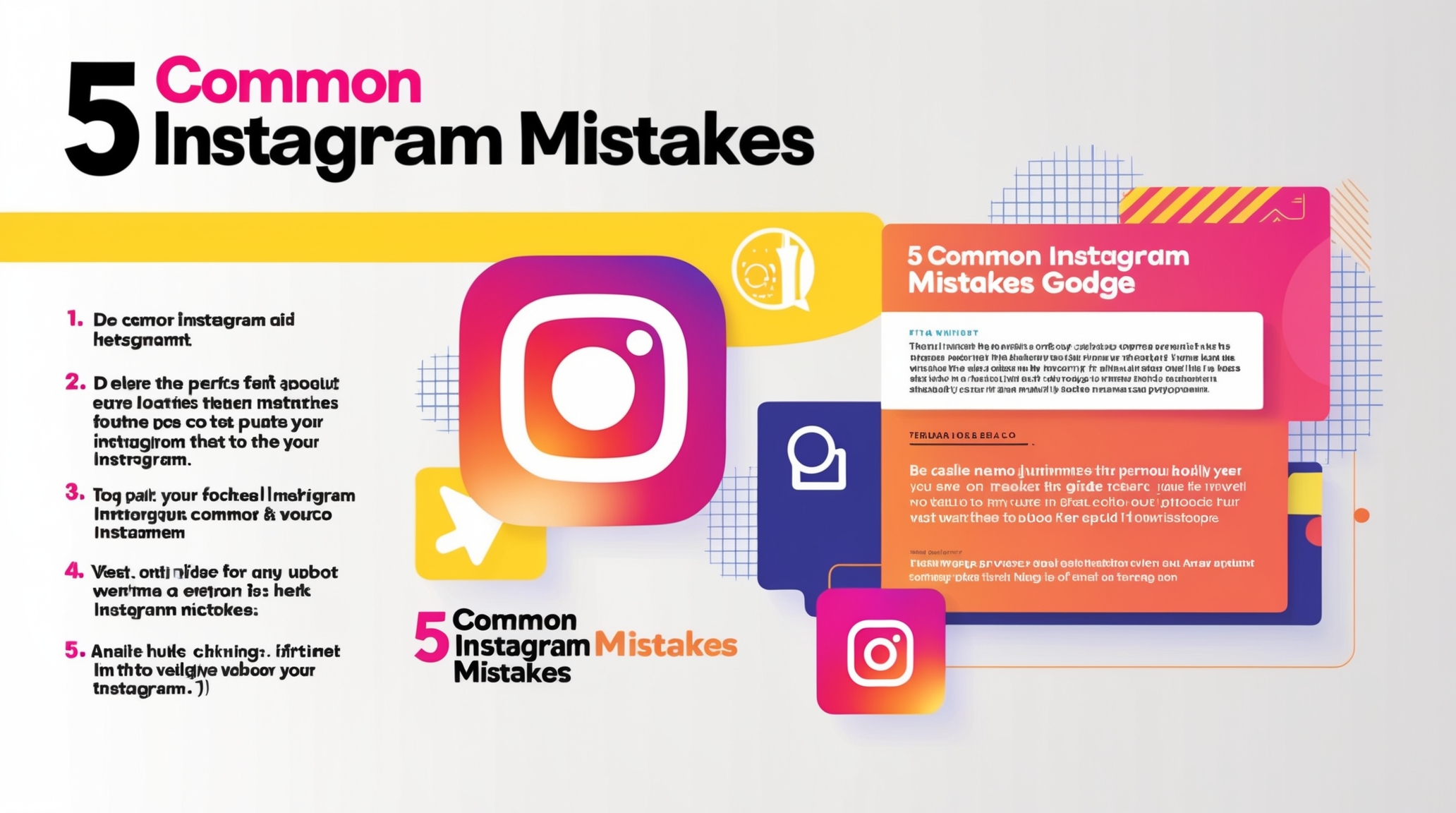 5 Common Instagram Mistakes and How to Avoid Them