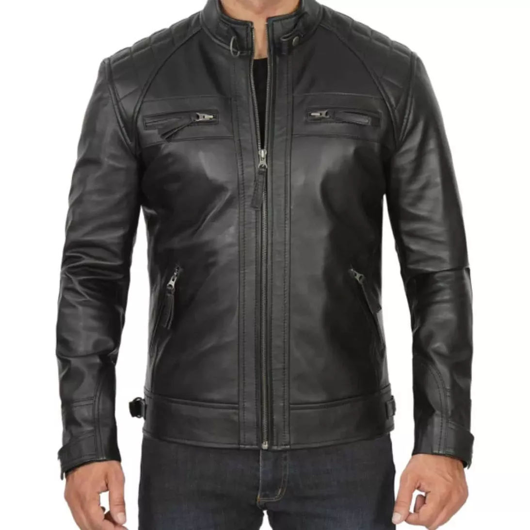 Black-Quilted-Leather-Jacket-Front