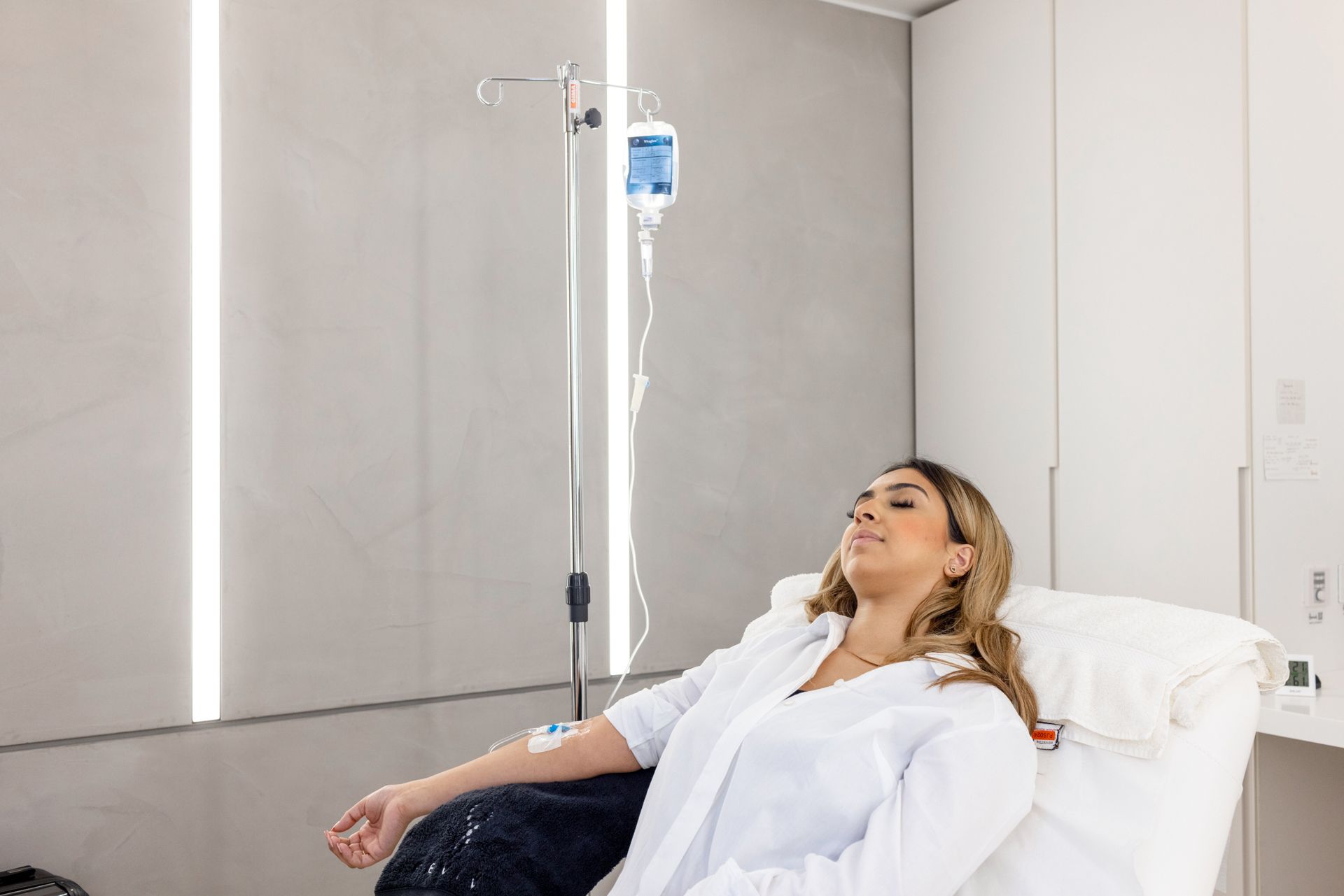 IV stands for intravenous, meaning "into the vein." IV drips put fluids directly into your bloodstream. Doctors have relied on these for years to administer medicine and fluids to patients.