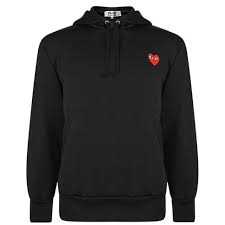 The CDG Double Heart Hoodie is a classic and trendy piece that brings