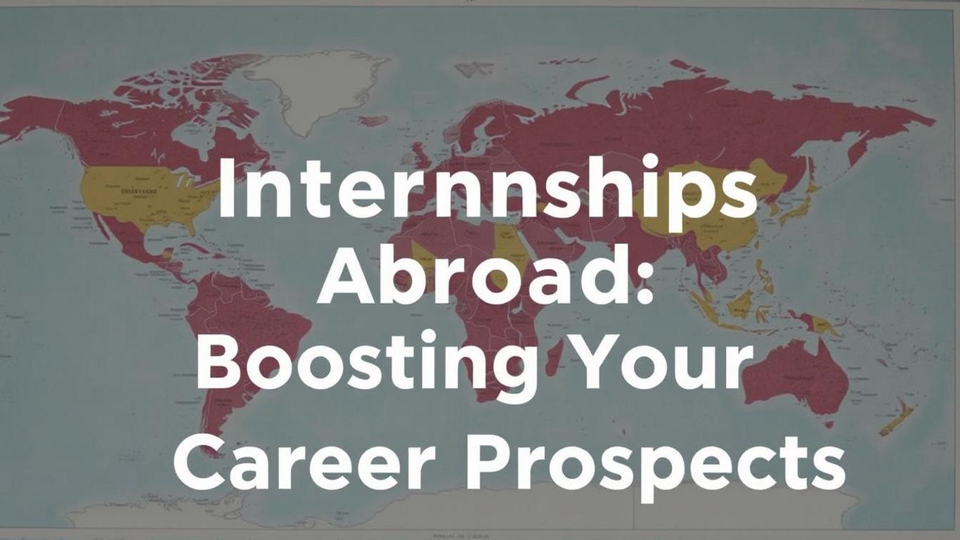 Internships Abroad: Boosting Your Career Prospects