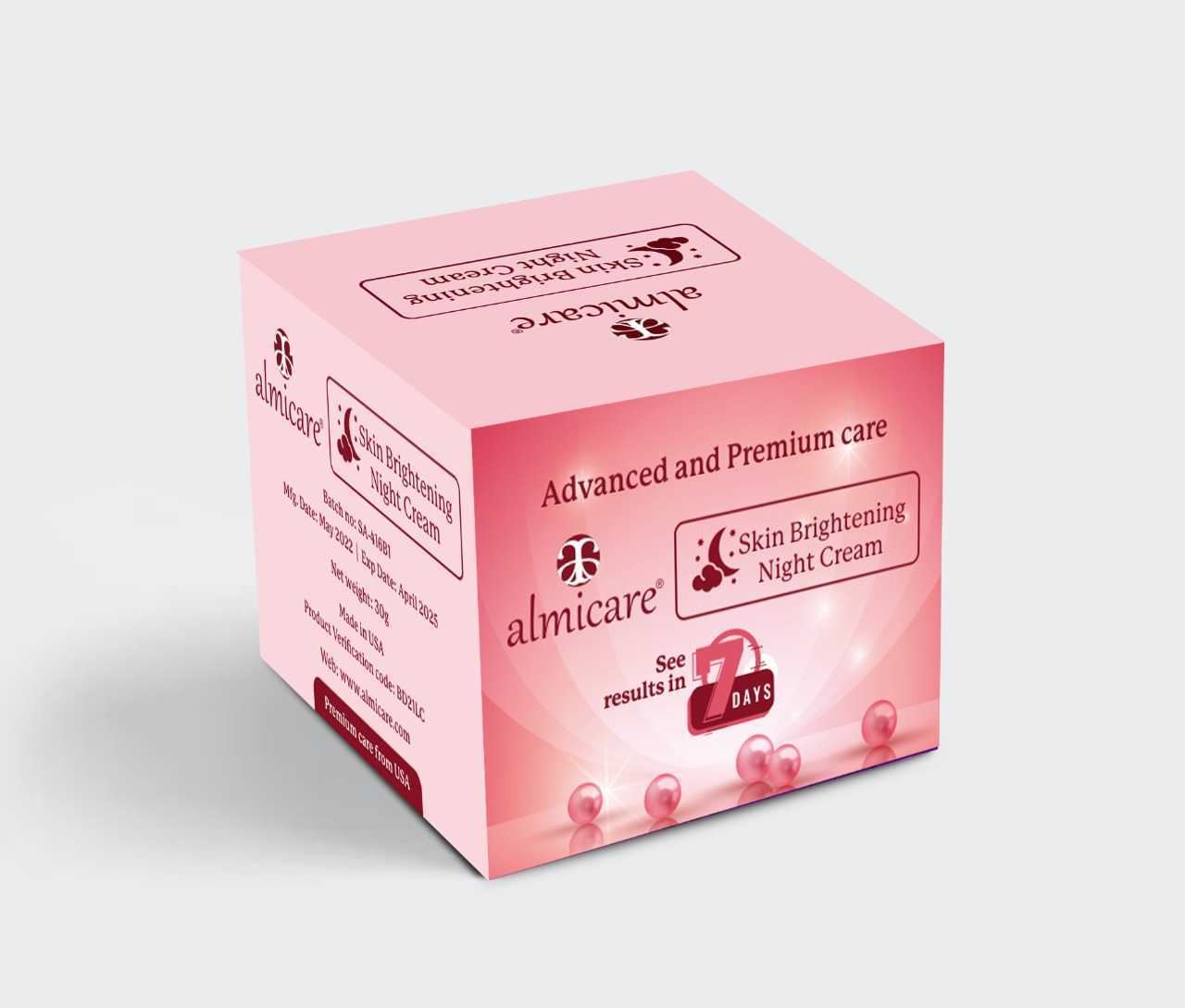 Almicare Glutathione Skin Whitening Night Cream