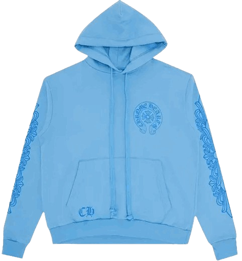 blue-chrome-hearts-hoodie