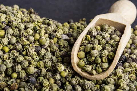 green peppercorns