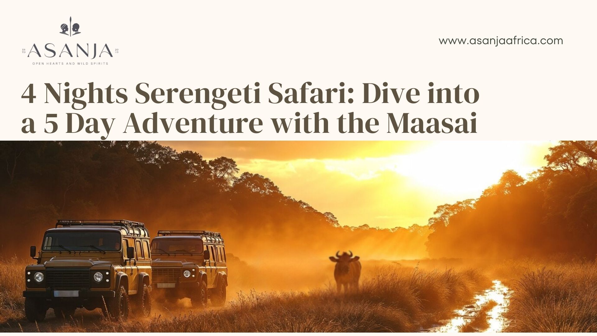 4 Nights Serengeti Safari Dive into a 5 Day Adventure with the Maasai